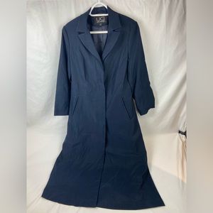 Utex Design Navy Blue Ankle Length Coat Size 6